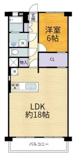 大阪府高槻市城西町【マンション】の間取り