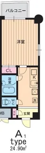 1Kの間取り画像
