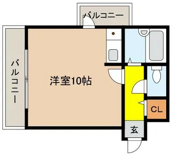 兵庫県神戸市東灘区御影中町8丁目【マンション】の間取り