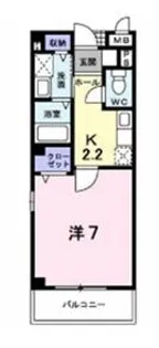 京都府京田辺市東西神屋【アパート】の間取り
