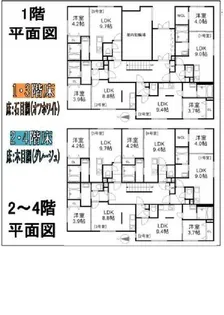 NORTH WING【102号室】の間取り