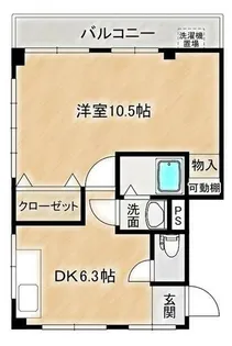 野久保ハイツ【2階】の間取り