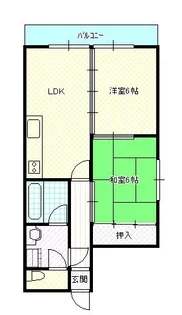 大阪府大阪市港区港晴1丁目【マンション】の間取り