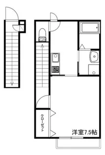 兵庫県姫路市大津区真砂町【アパート】の間取り