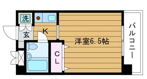 日の出プラザⅠ号館【2階】の間取り