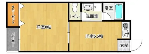 ローレル参番館【1階】の間取り