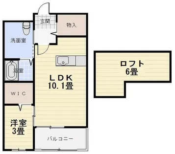 カーサ・プラシード【202号室】の間取り