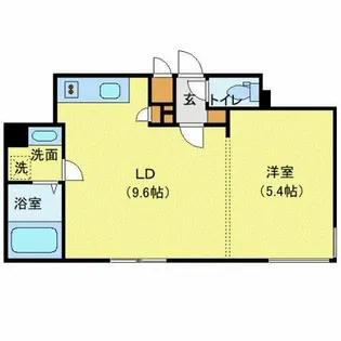 ユニエトワール札幌北9条【1階】の間取り
