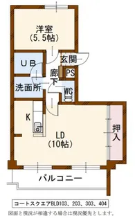 コートスクエアBLD【103号室】の外観