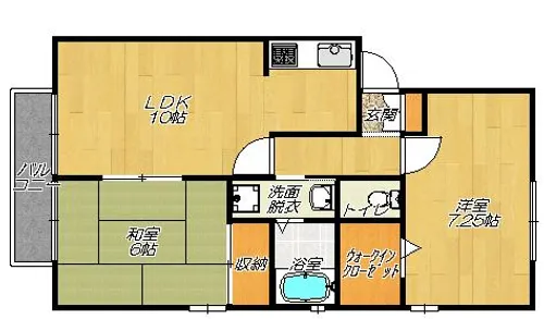 サニーコート西川2【1階】の間取り