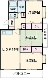 福岡県福岡市早良区荒江3丁目【マンション】の間取り