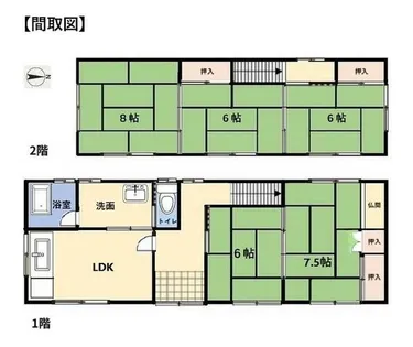 愛知県一宮市多加木4丁目【一戸建】の間取り