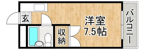 福岡県北九州市八幡西区小嶺台1丁目【マンション】の間取り