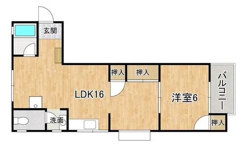 コーポセサミロード【2階】の間取り