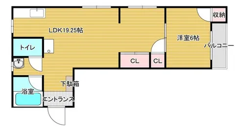 コーポセサミロード【2階】の間取り
