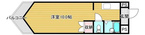 K-2西小倉ビル【11階】の間取り