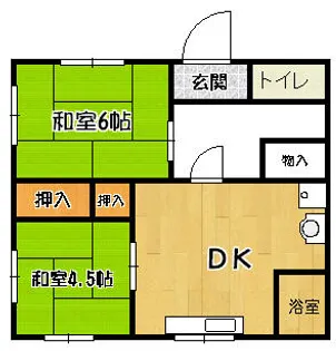 兵庫県三田市波豆川【アパート】の間取り
