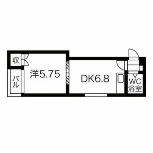 N213ハイツ【3階】の間取り