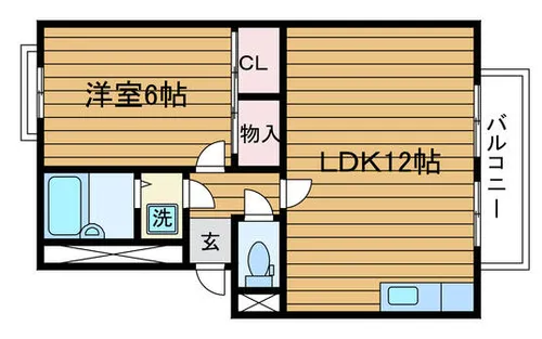 大阪府吹田市尺谷【アパート】の間取り
