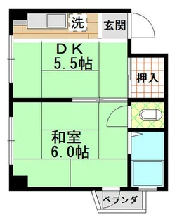 西山ビル【2階】の間取り