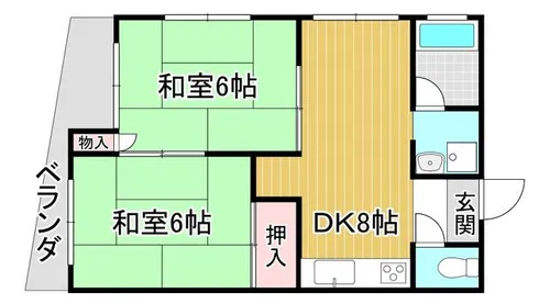 福岡県北九州市小倉北区田町【マンション】の間取り