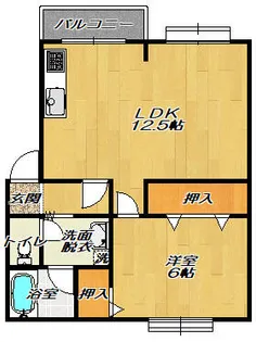 ラメール大東【2階】の間取り