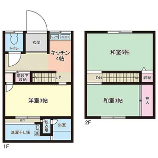 大阪府和泉市伯太町2丁目【テラスハウス】の間取り