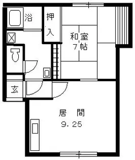 北海道札幌市西区発寒五条2丁目【アパート】の間取り