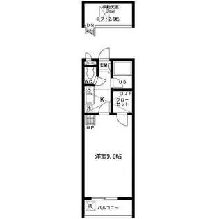 セザンヌ原町3【210号室】の間取り