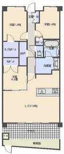 バンベール東山【1階】の間取り