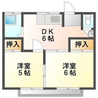 コーポ美沙【2階】の間取り