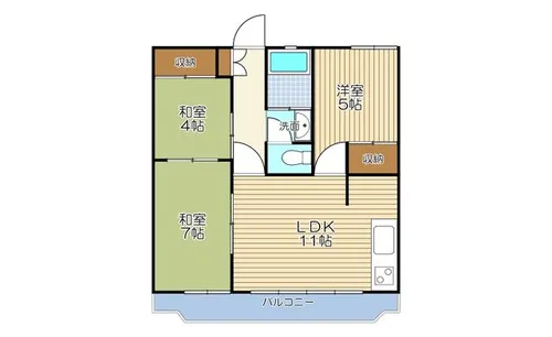第2木山ビル【502号室】の間取り