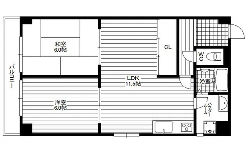 大阪府大阪市浪速区元町1丁目【マンション】の間取り