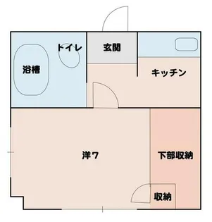 オアシス八幡B棟【101号室】の間取り