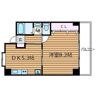 エレガンス千里丘【2階】の間取り