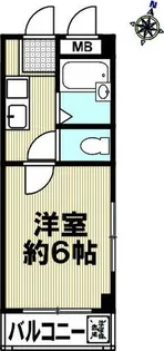 グランドハイツ福住【201号室】の間取り