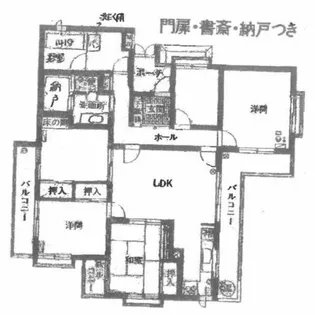 愛知県名古屋市瑞穂区彌富町字月見ケ岡【マンション】の間取り