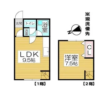 スカイアート815A【3号室】の間取り