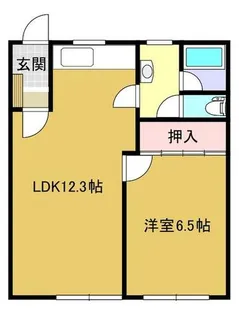 パープルタウン【203号室】の間取り