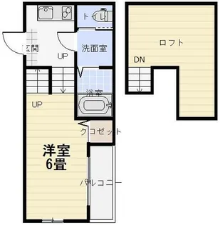 OASIS IKEDA A棟【203号室】の間取り