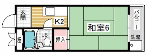 ハイツベルセイム【4階】の間取り
