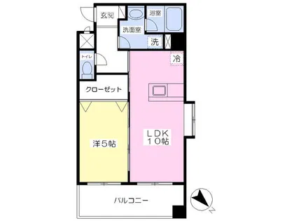 ラフィーネ金田【3階】の間取り