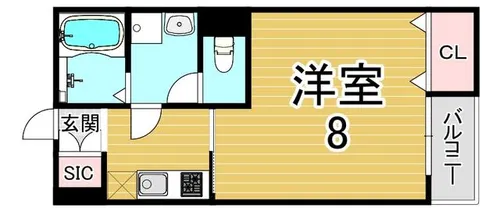 兵庫県神戸市長田区久保町10丁目【アパート】の間取り