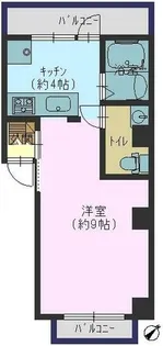 津の峰マンション【3-B号室】の間取り