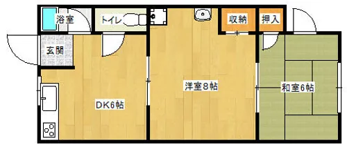 有楽荘【1階】の間取り