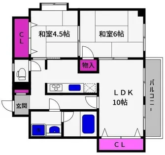 兵庫県神戸市東灘区住吉宮町7丁目【マンション】の間取り