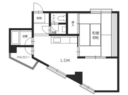大阪府羽曳野市誉田3丁目【マンション】の間取り