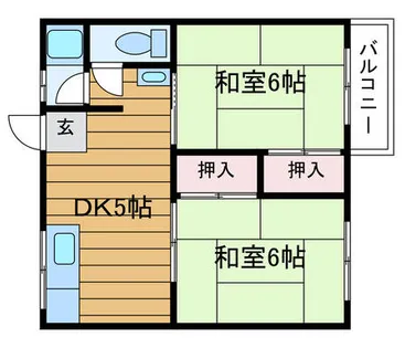 小林ハイツ【2階】の間取り