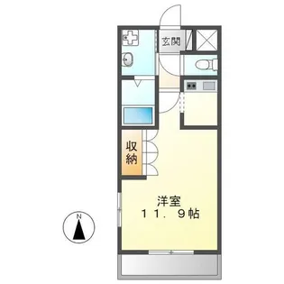 トゥルース【206号室】の間取り
