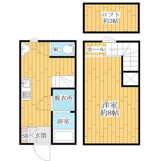 Cross B棟【8号室】の間取り